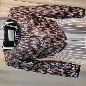 RACHEL Rachel Roy sequin cropped jacket, XS